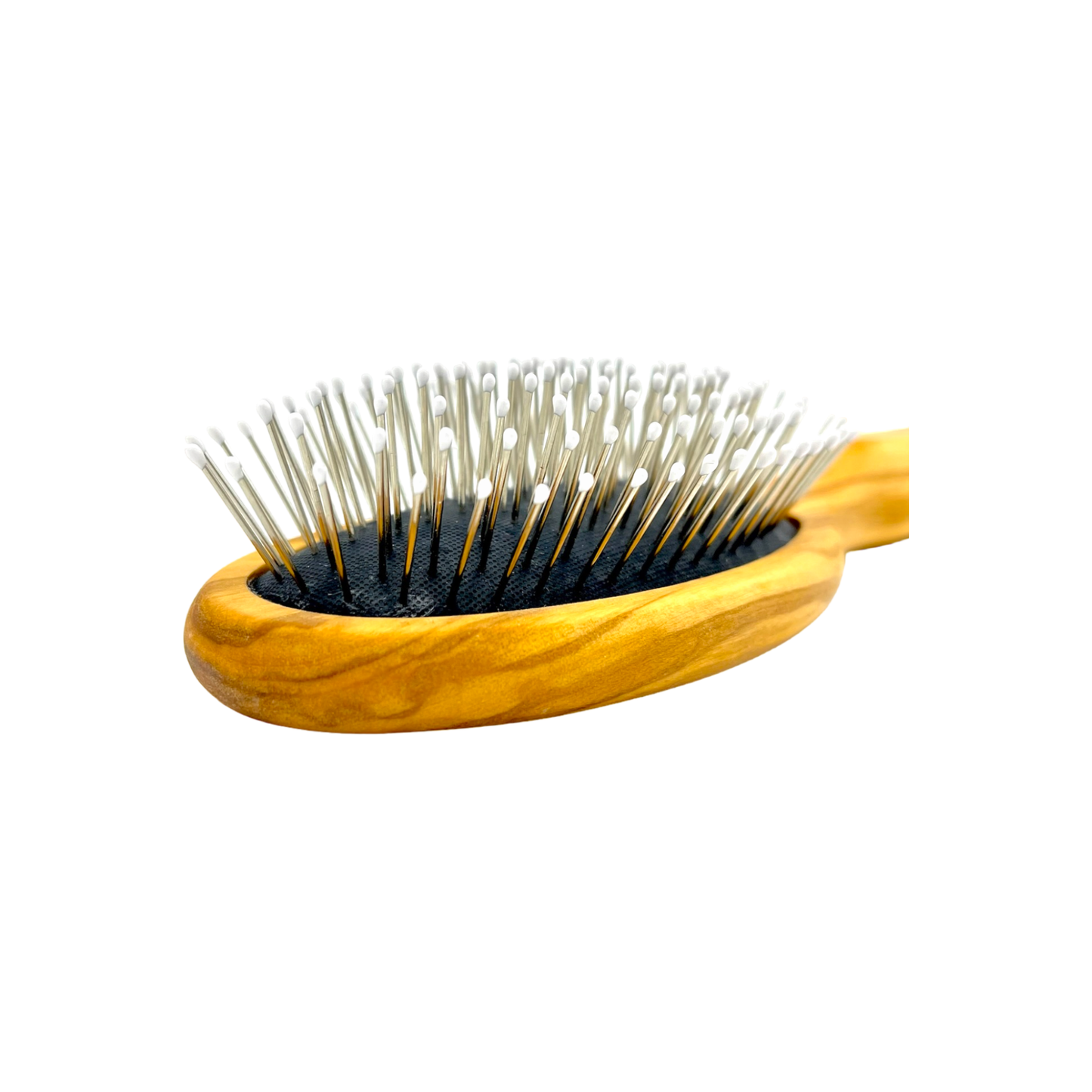Dural Olive wood rubber cushion hair brush with steel pins and ball tips Hair Brush Pasteur Pharmacy
