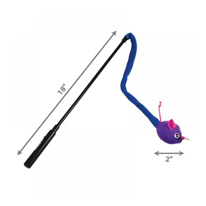 KONG Laser Teaser Cat Toy Wand for Interactive Play 45cm