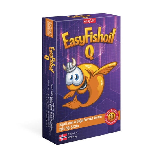 EasyFishoil Q Chewable Omega-3 for Kids - Vision - 30 Count