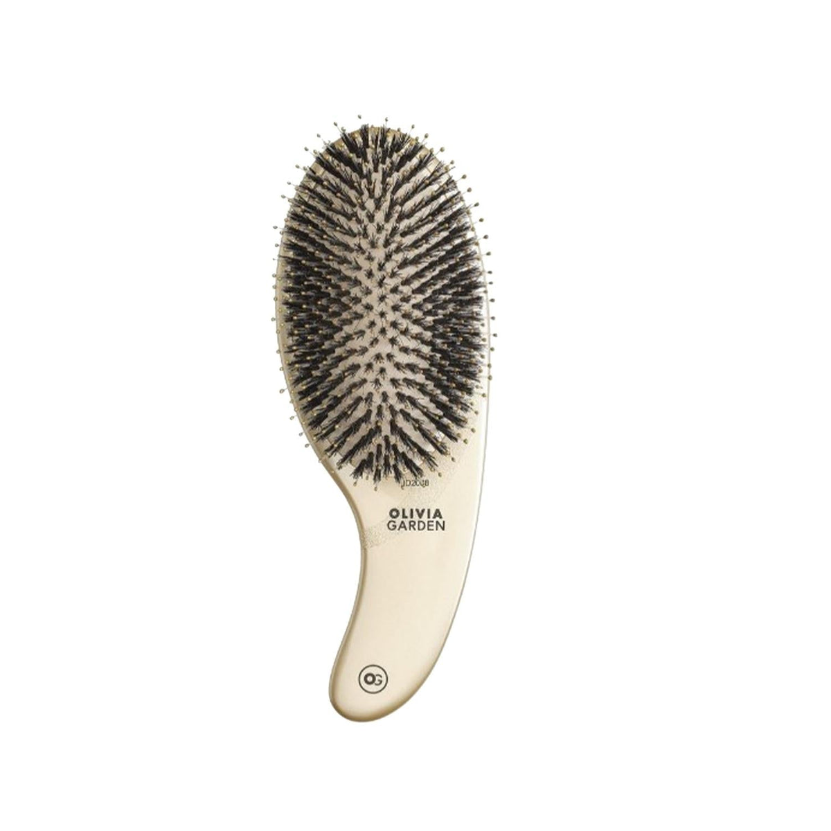 Brosse à cheveux Olivia Garden Expert Care Curve à poils de sanglier et nylon, couleur or