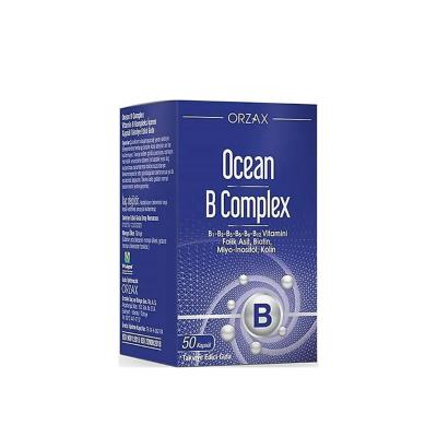 OceanB - Suplemento de complejo vitamínico B, 50 cápsulas