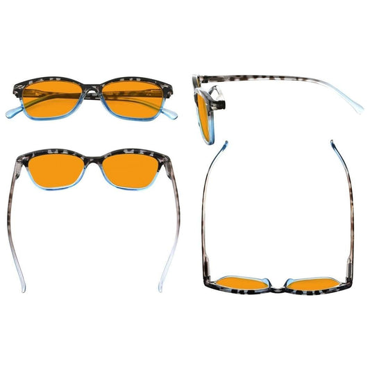 10 Pack Orange Lens Cat Eye Blue Light Blocking Reading Glasses DS9111 Eyeglasses Pasteur Pharmacy