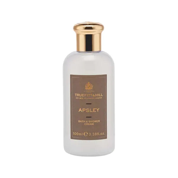 Truefitt & Hill Apsley Bath and Shower Travel Collection Cream 3.38 oz Bath and Shower Cream Pasteur Pharmacy