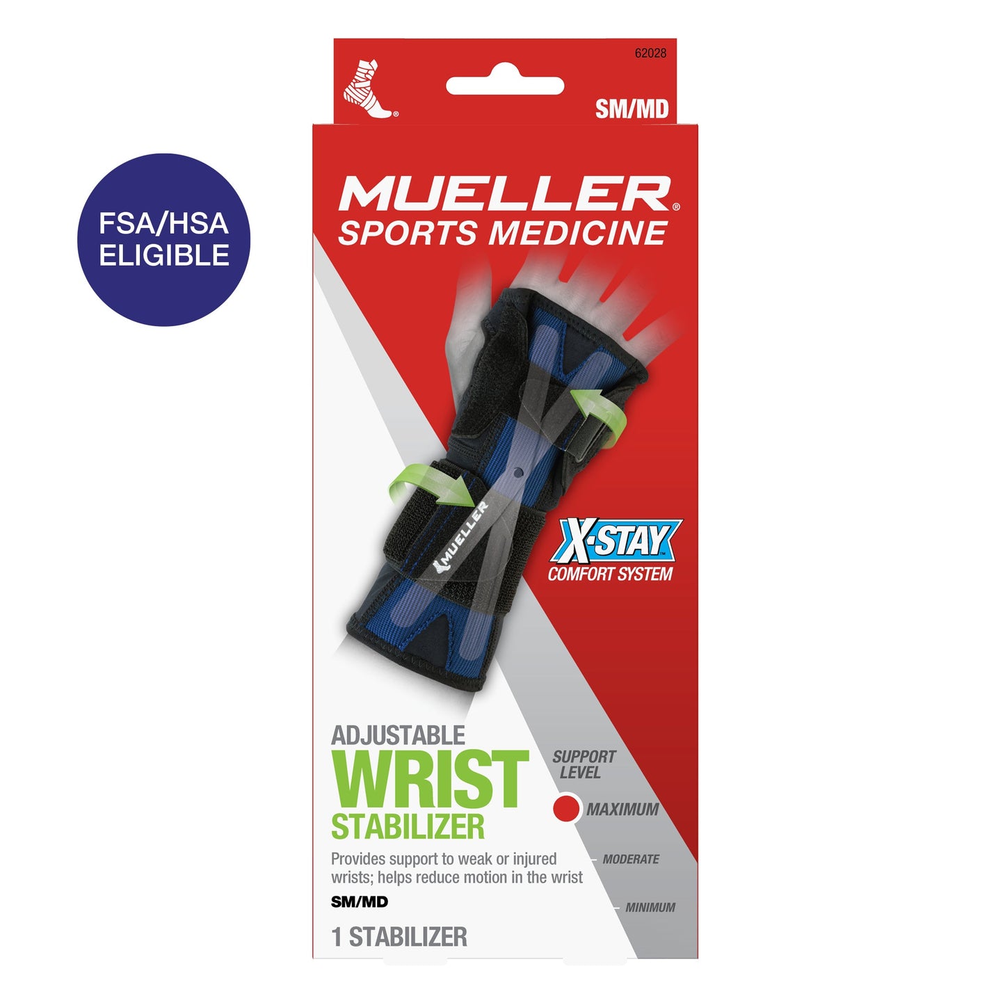 Mueller X-Stay Adjustable Wrist Stabilizer – Small/Medium (Black) Camera Stabilizers & Supports Pasteur Pharmacy