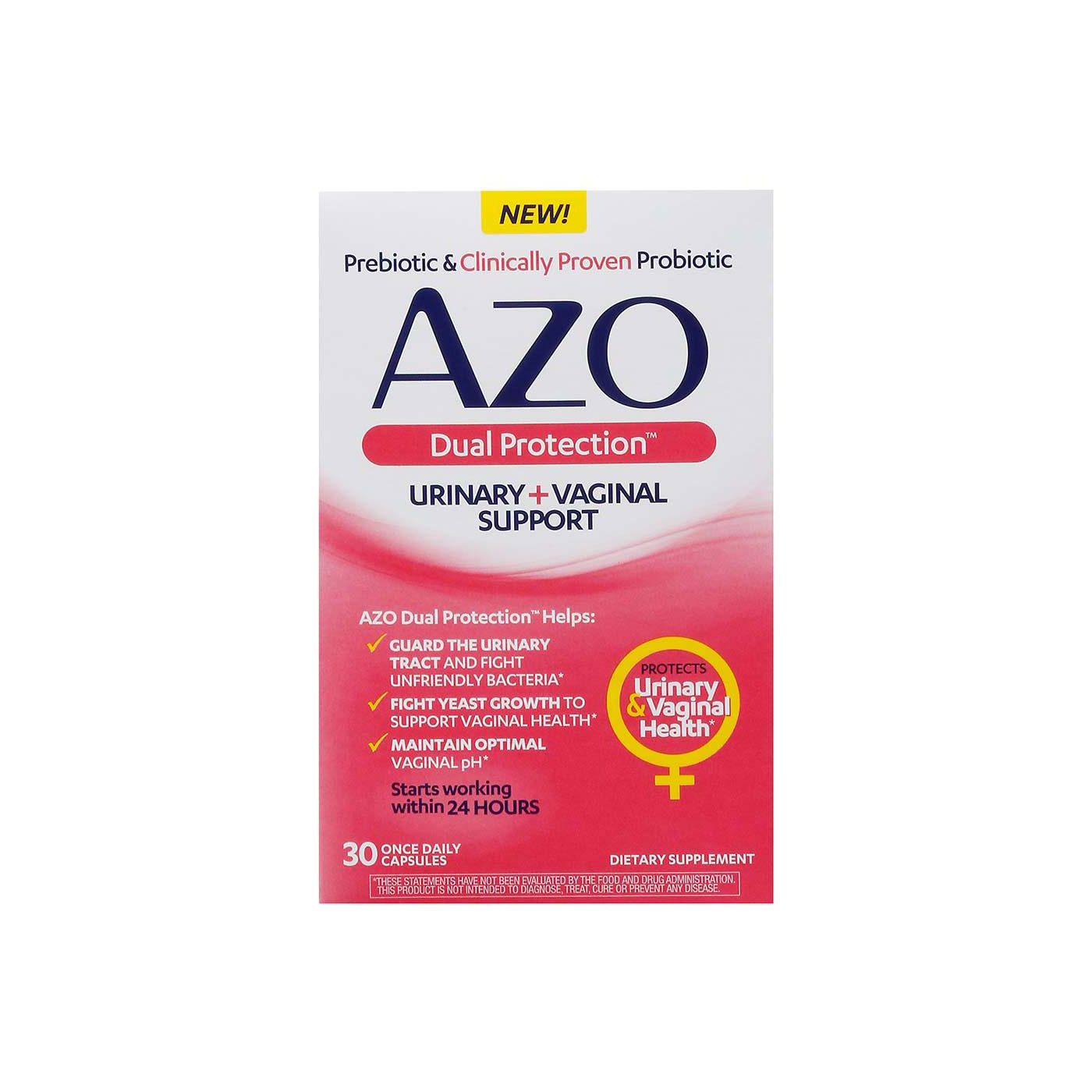 Azo Urinary + Vaginal Support - Capsules - Dual Protection Personal Care Pasteur Pharmacy