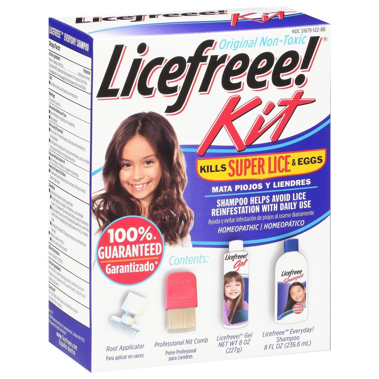 Licefreee! Ultimate Lice Treatment Kit - Non-Toxic Gel and Daily Maintenance Shampoo Hair Care Pasteur Pharmacy