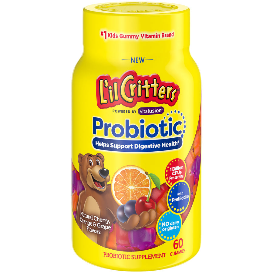 L'il Critters Kids Gummy Probiotic, Digestive Support, 60 Count Vitamins & Supplements Pasteur Pharmacy