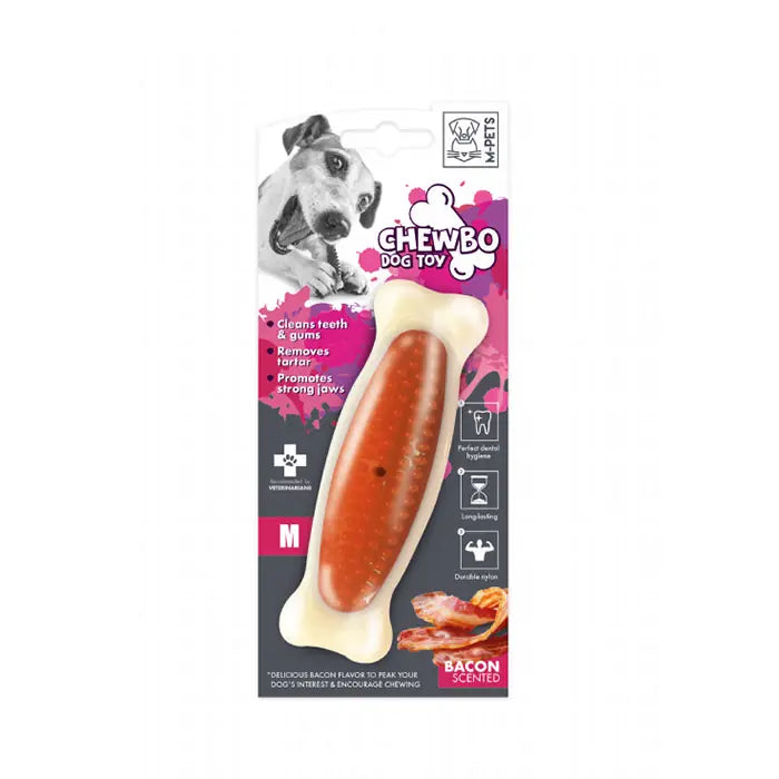 M-Pets Chewbo Bone Dental Meat Flavored Dog Toy Medium