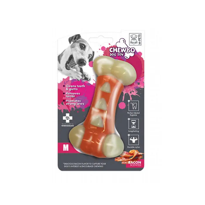 M-Pets Chewbo Tribone Dental Beef Flavor Dog Toy Medium