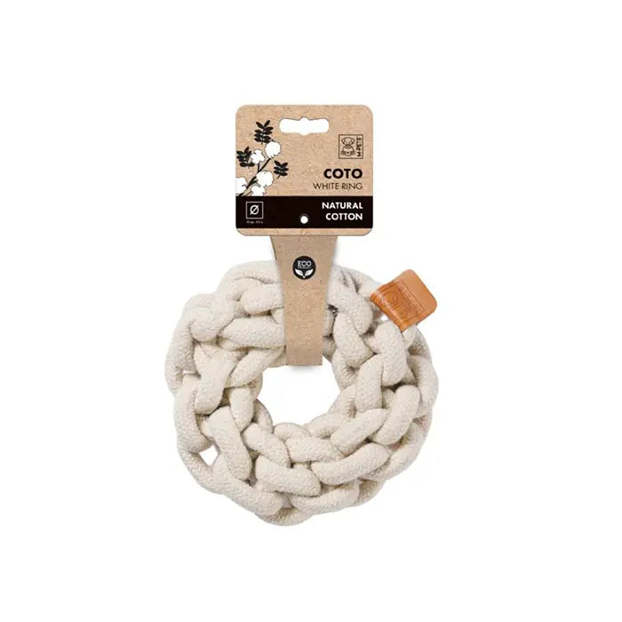 M-Pets Coto Braided Ring Dog Toy for Interactive Play 13cm