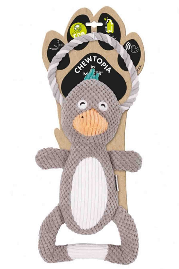M-Pets Eco Chewtopia Duck Dog Toy for Large Breeds 35cm