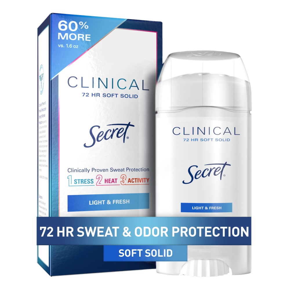 Secret Clinical Strength Light And Fresh Soft Solid Antiperspirant & Deodorant 2.6 oz Deodorant Pasteur Pharmacy