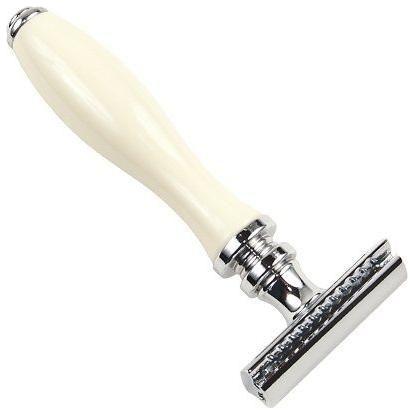 Parker 111W White Resin Handle Safety Razor Safety Razor Pasteur Pharmacy