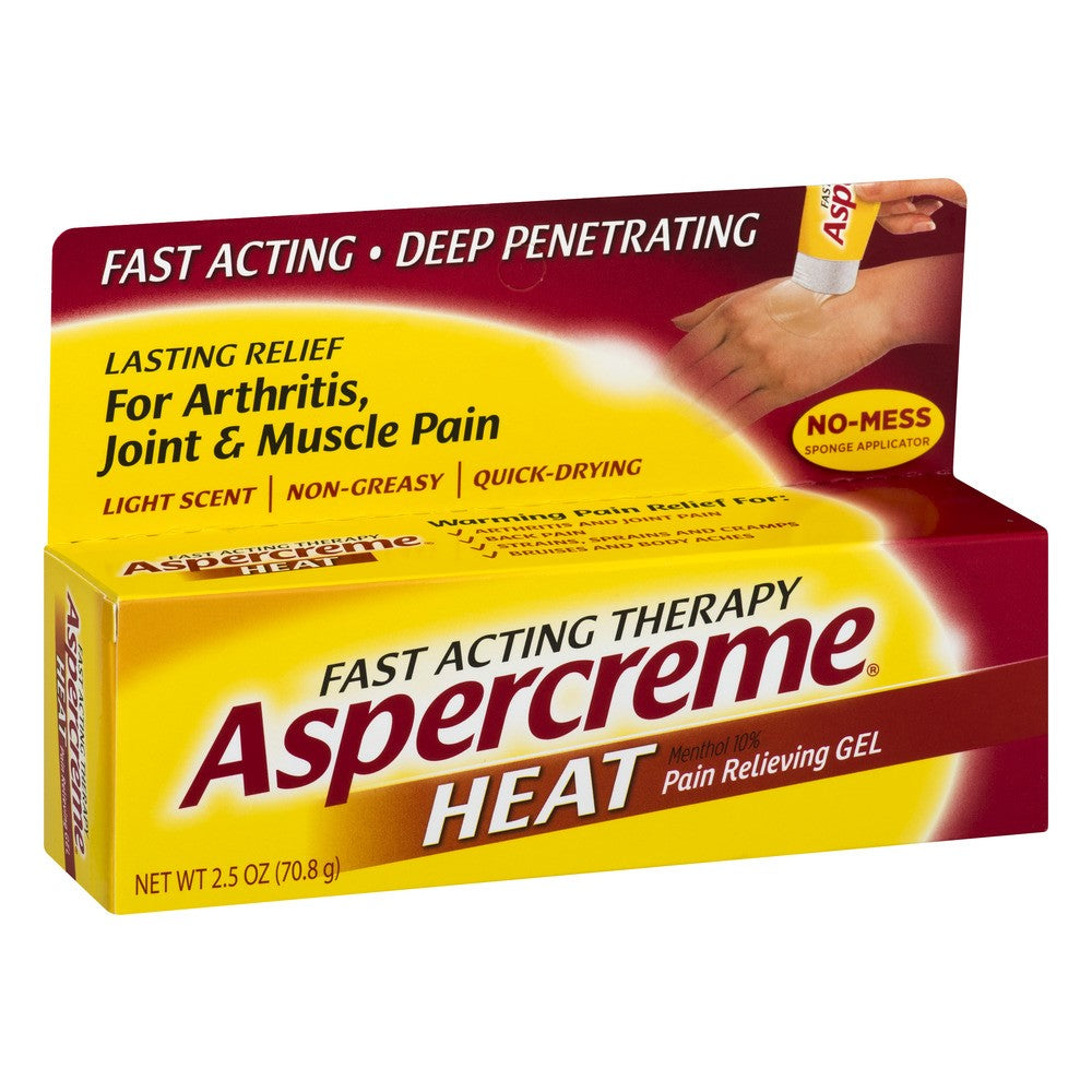 Aspercreme Heat Pain Relieving Gel - 2.5 Oz