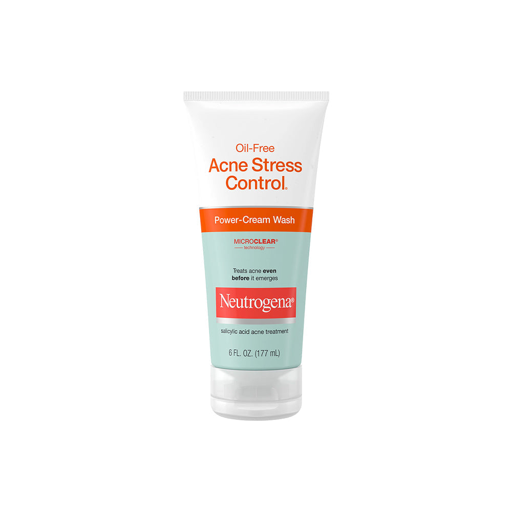 Neutrogena Oil Free Acne Stress Control Power Cream Face Wash 6 Fl. Oz Health & Beauty Pasteur Pharmacy