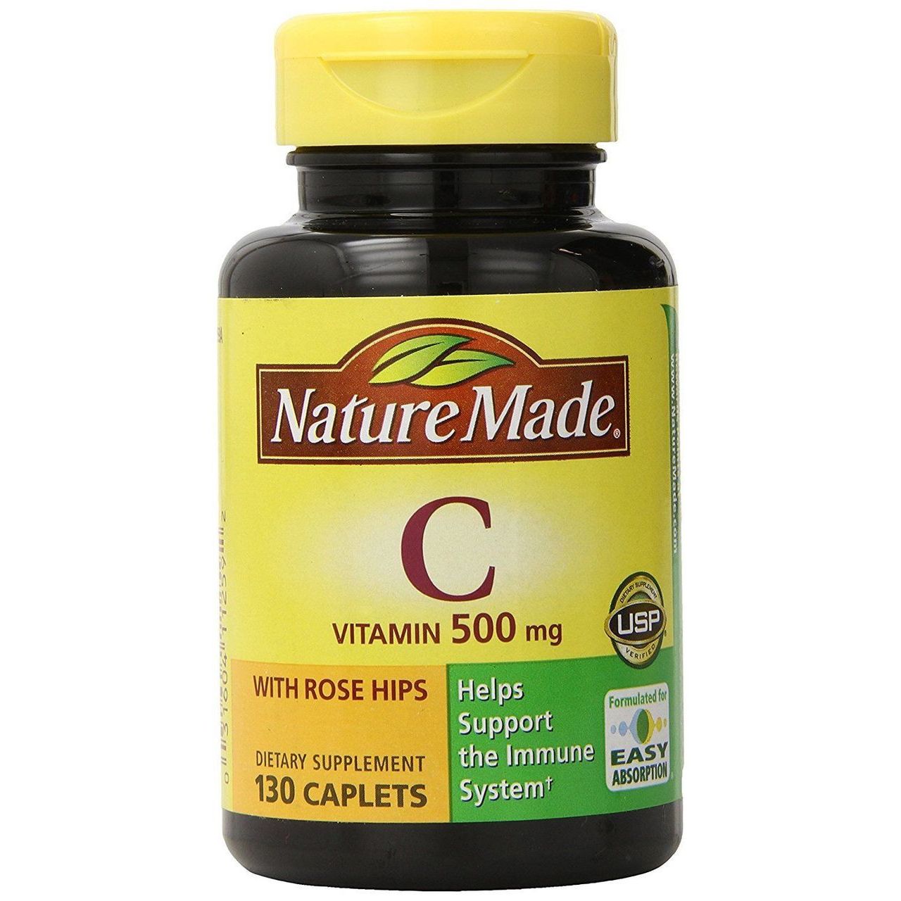 Nature Made Vitamin C 500 Mg Caplets With Rose Hips - 130ct Vitamins & Supplements Pasteur Pharmacy