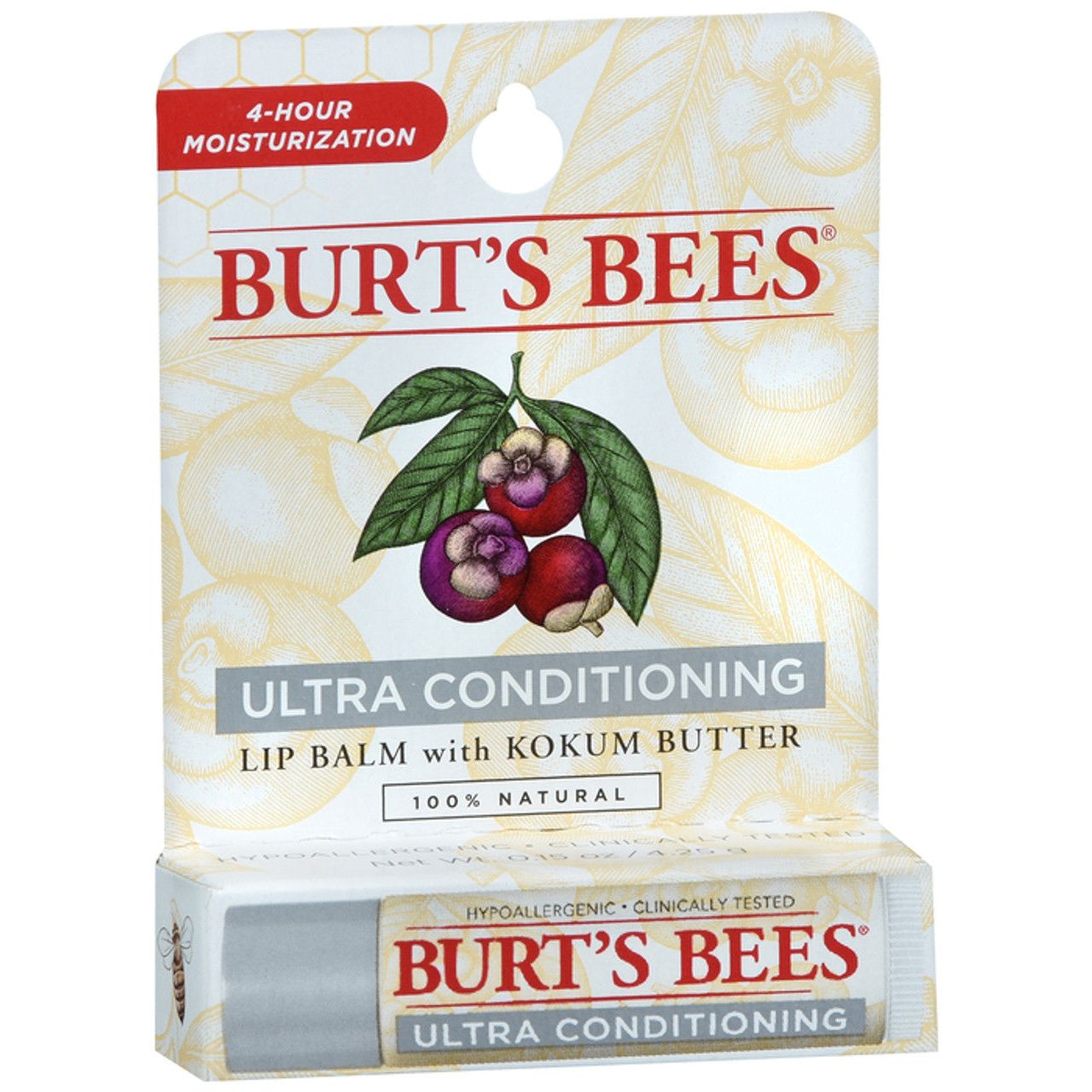 Burt's Bees Ultra Conditioning Kokum Butter Blister 0.15oz Lip Balm Lip Balms & Treatments Pasteur Pharmacy