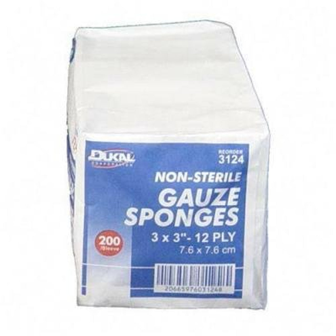 Dukal Corp Gauze 12 Ply Ns 3X3″ 200 Sponges Sponges & Scouring Pads Pasteur Pharmacy