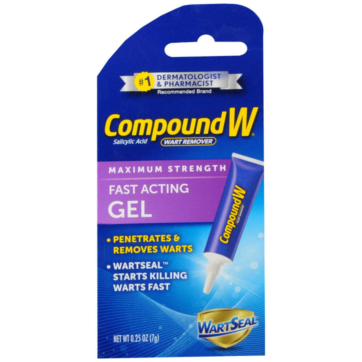Compound W Gel Maximum Strength Fast Acting Wart Remover 0.25 Oz