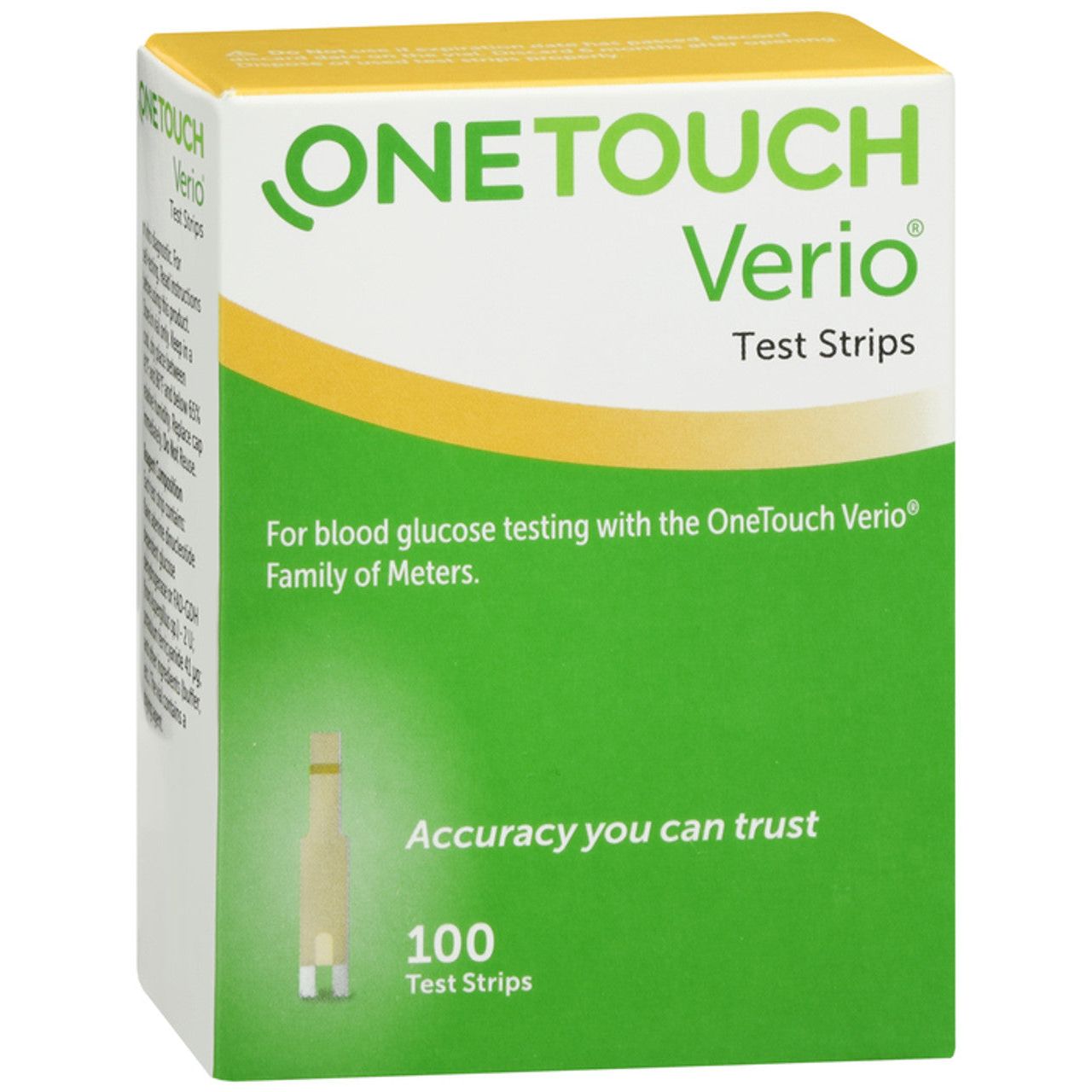 OneTouch Verio Blood Glucose Test Strips - 100 Count Blood Glucose Test Strips Pasteur Pharmacy