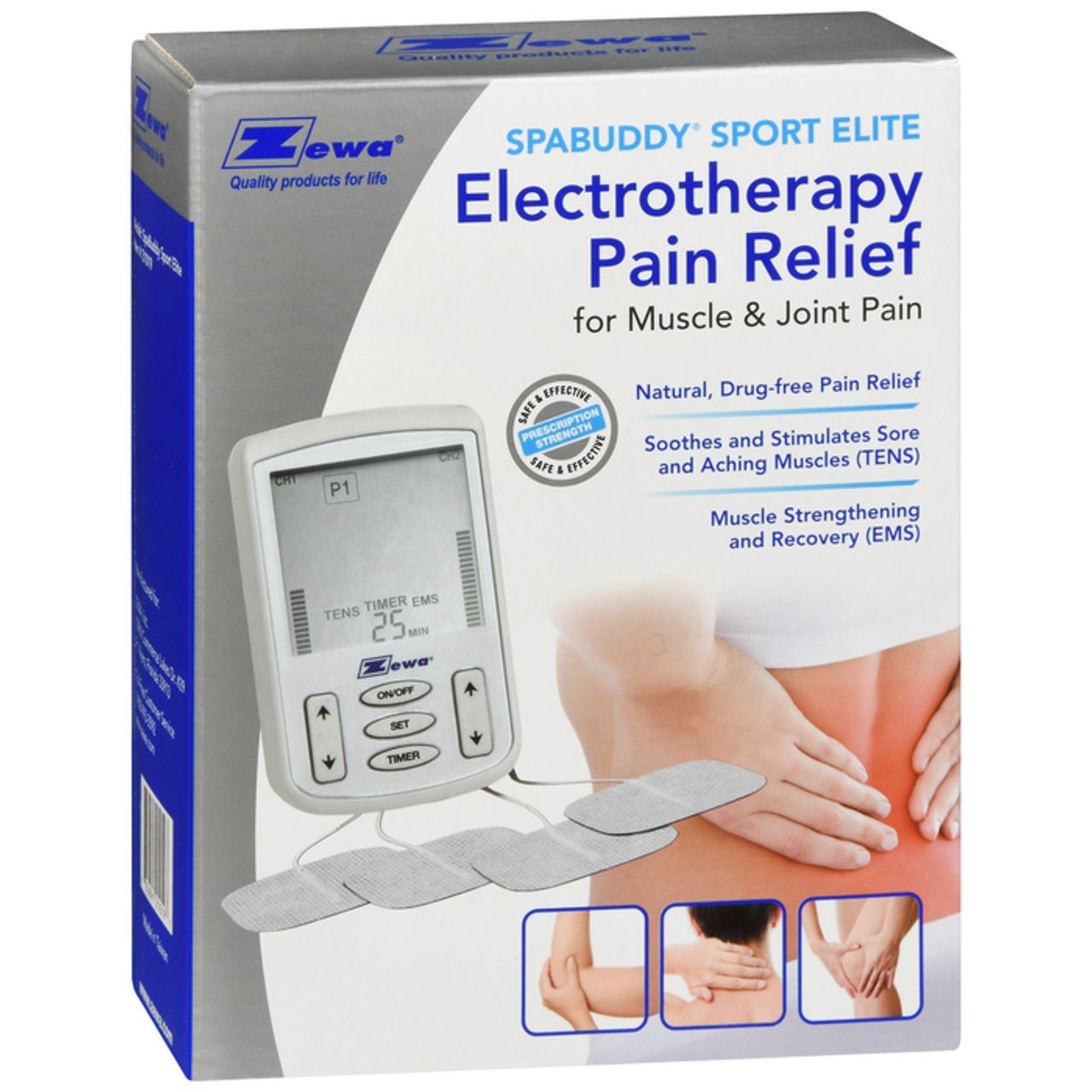 Zewa SpaBuddy Sport - TENS Pain Therapy Health Care Pasteur Pharmacy