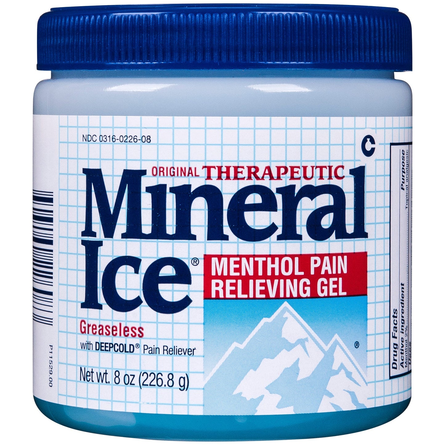 Mineral Ice Therapeutic Pain Relieving Gel, Cool Recover, Menthol 2%, 8 oz Medicine & Drugs Pasteur Pharmacy