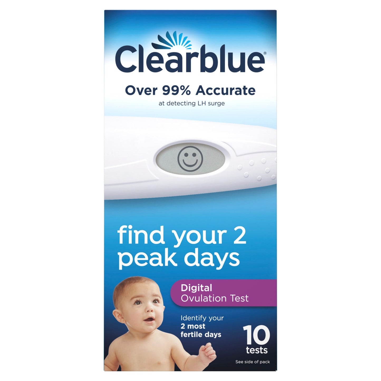 Clearblue Digital Ovulation Test, 1 Month Supply, 10 Tests Ovulation Tests Pasteur Pharmacy