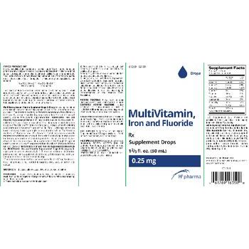 H2 Pharma MultiVitamin, Iron And Fluoride Vitamins & Supplements Pasteur Pharmacy