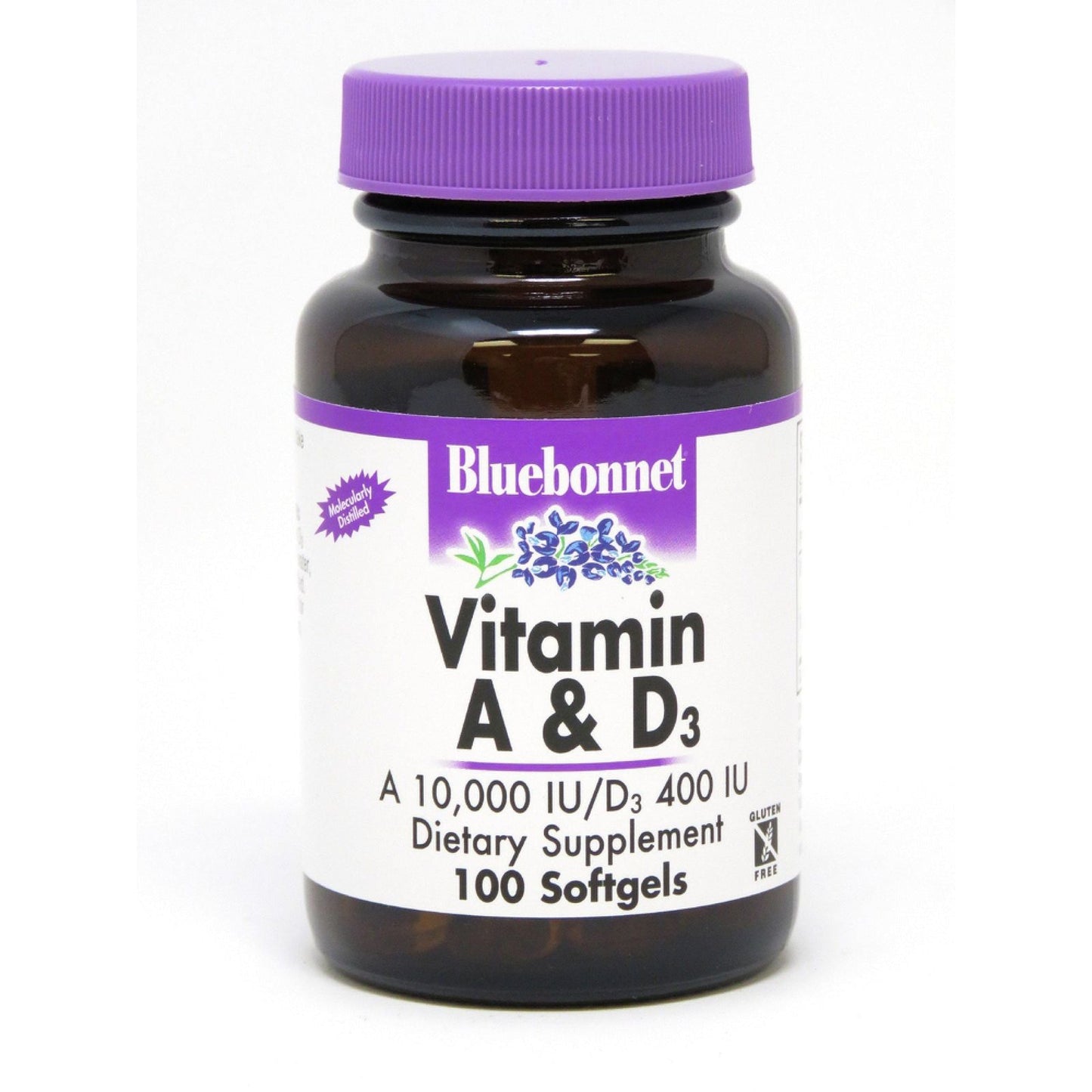 Bluebonnet Vitamin A&D 3000 Mcg/10 Mcg 100 Softgel Vitamins & Supplements Pasteur Pharmacy