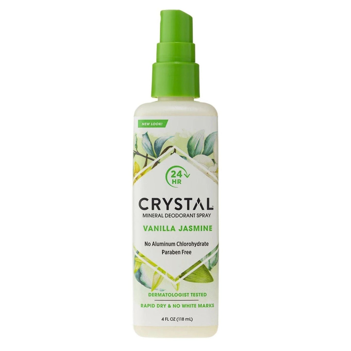 Crystal Body Deodorant Mineral Spray, Vanilla Jasmine 4 Oz Deodorant Pasteur Pharmacy