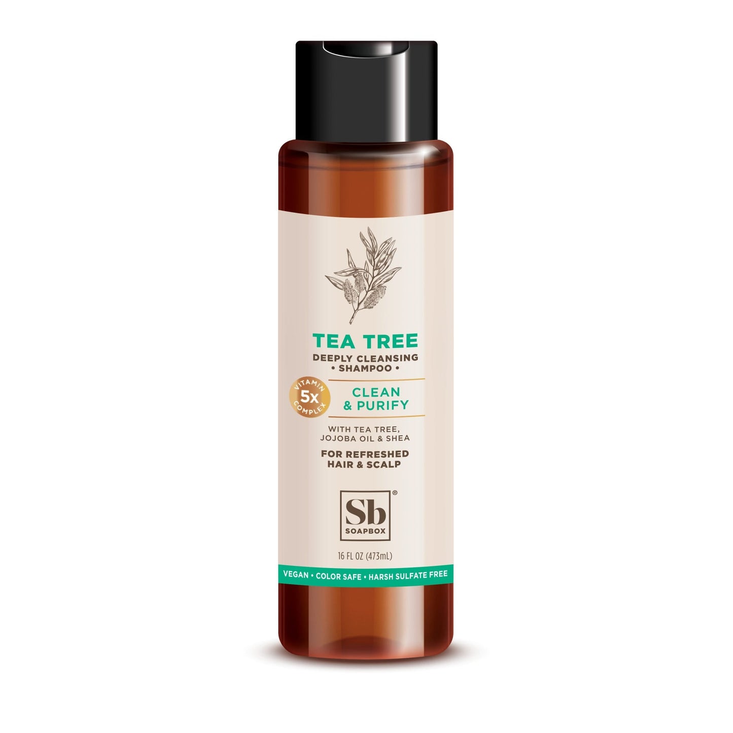 Soapbox Clean & Purify Tea Tree Shampoo 16 Fl Oz Shampoo Pasteur Pharmacy