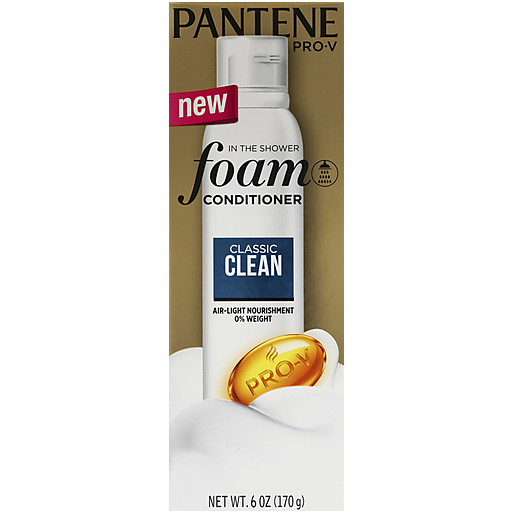Pantene Pro-V Conditioner, Foam, In The Shower, Classic Clean