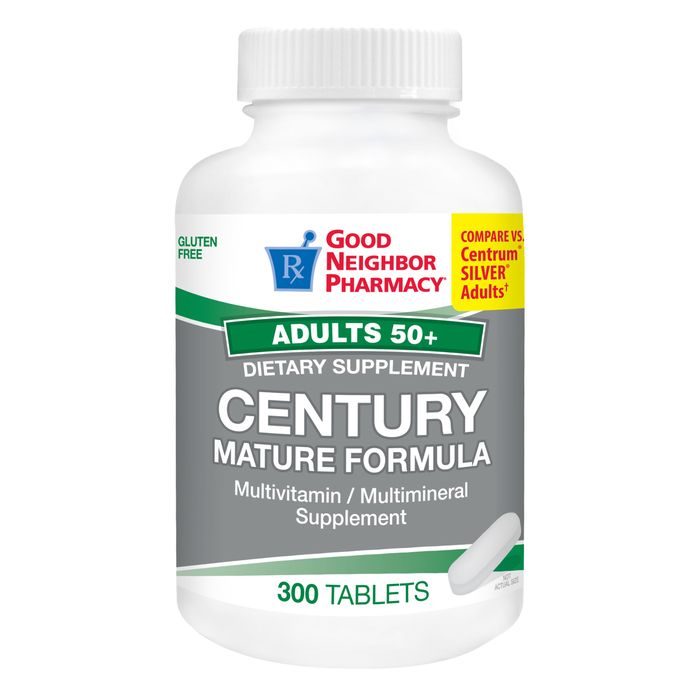 Good Neighbor Pharmacy Century Mature Multivitamin Tablets 300ct Vitamins & Supplements Pasteur Pharmacy