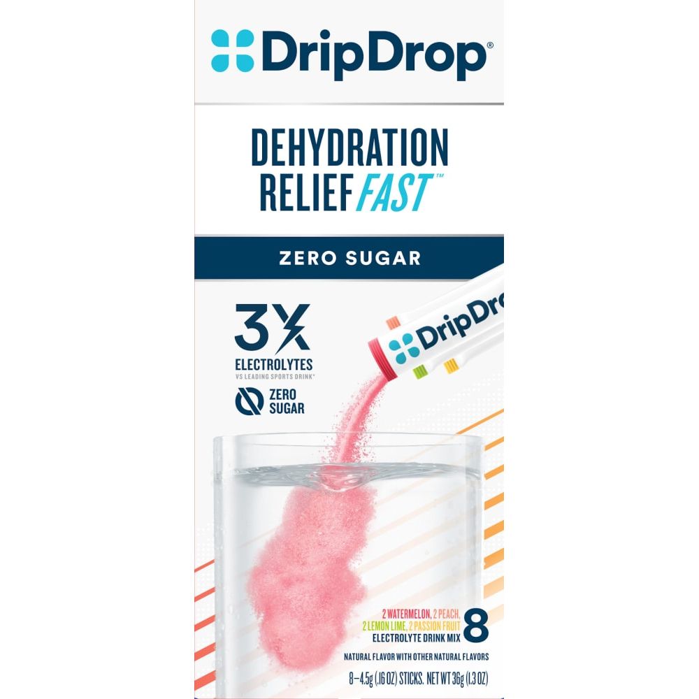 Dripdrop Ors Drip Drop Zero Sugar Electrolyte Drink Mix Variety Pack Powdered Beverage Mixes Pasteur Pharmacy