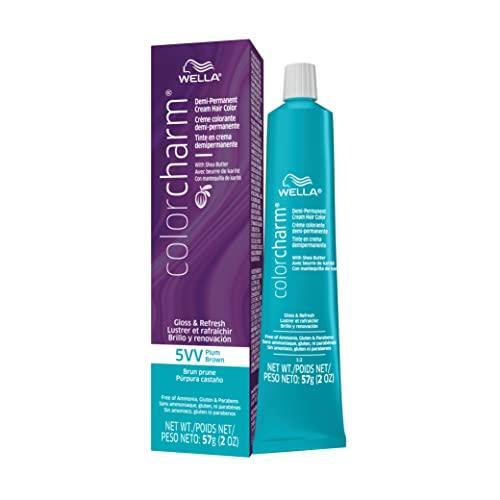 Wella Professionals Color Charm Gloss & Refresh Tinte Capilar en Crema Semipermanente - 5VV - Castaño Ciruela