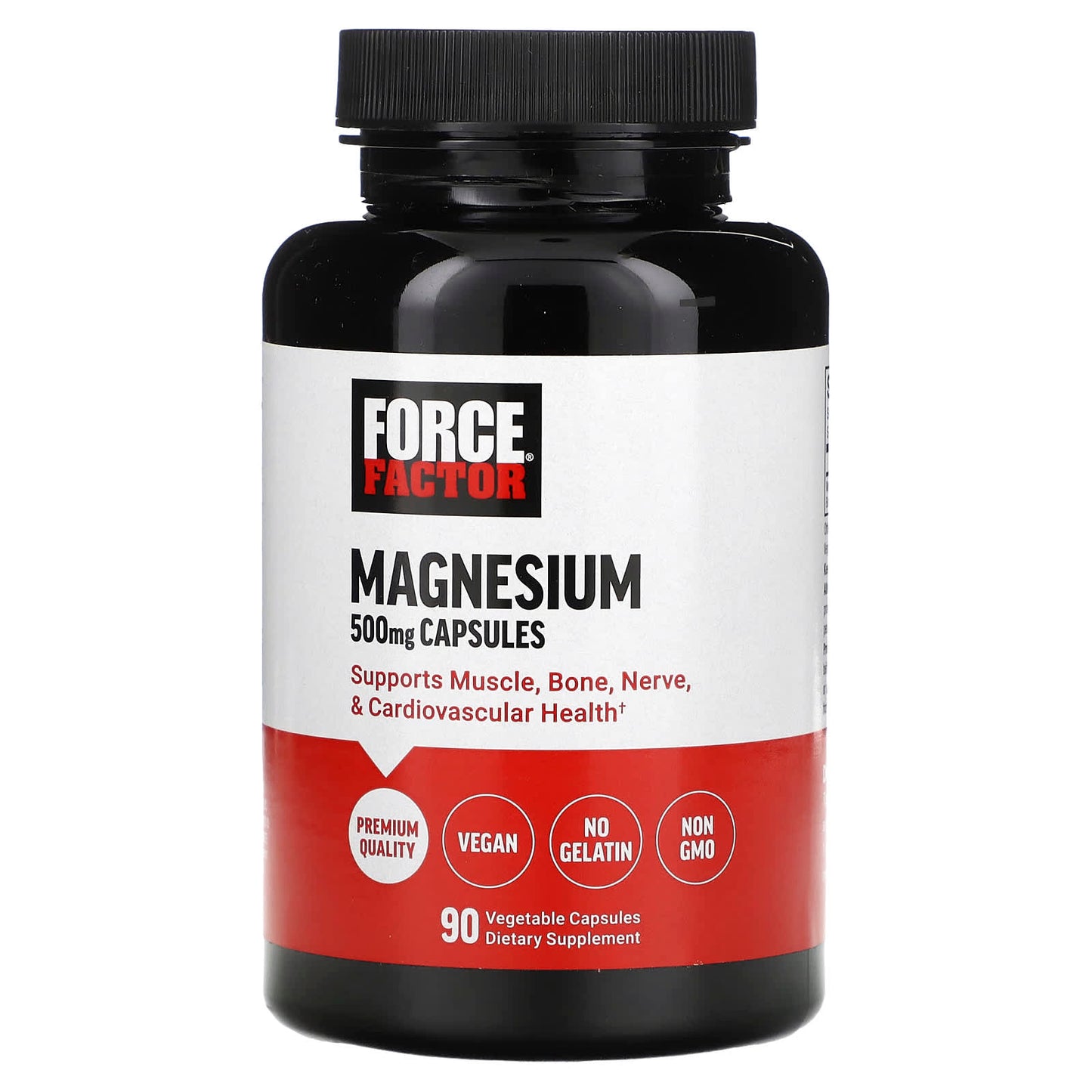 Force Factor Magnesium, 500 Mg, 90 Vegetable Capsules Vitamins & Supplements Pasteur Pharmacy
