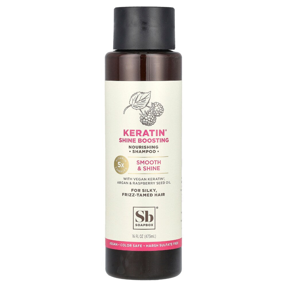 Soapbox Nourishing Shampoo Keratin Shine Boosting For Silky Frizz-Tamed Hair - 16 Fl Shampoo Pasteur Pharmacy