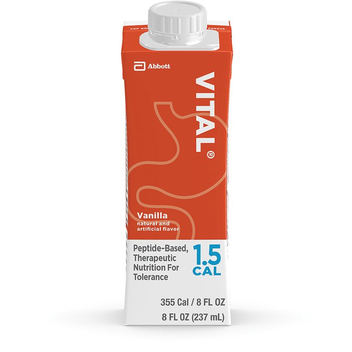 VITAL 1.5 CAL Peptide-Based Complete Therapeutic Nutrition, Institutional Liquid, 24 x 8 fl oz Reclosable Cartons Fitness & Nutrition Pasteur Pharmacy