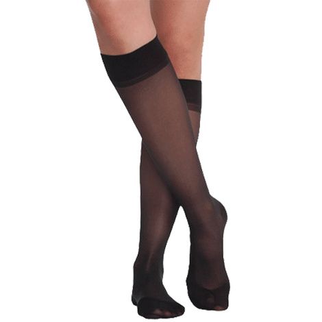 Juzo Attractive Knee High 15-20mmHg Closed Toe, 4, Black Knee Socks Pasteur Pharmacy