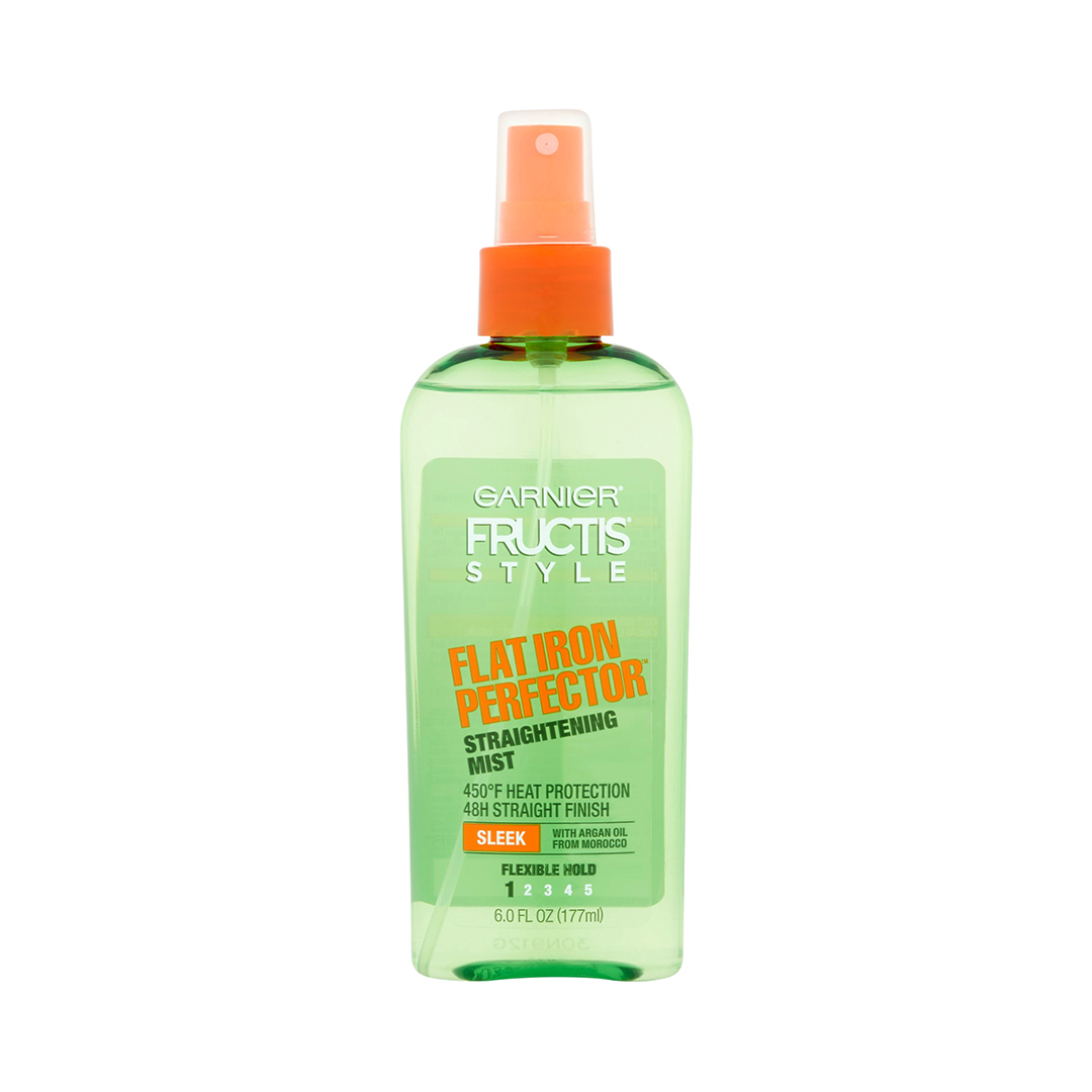 Garnier Fructis Style Sleek & Shine Flat Iron Perfector Flexible Hold Straightening Mist - 6 Fl Oz Hair Care Pasteur Pharmacy