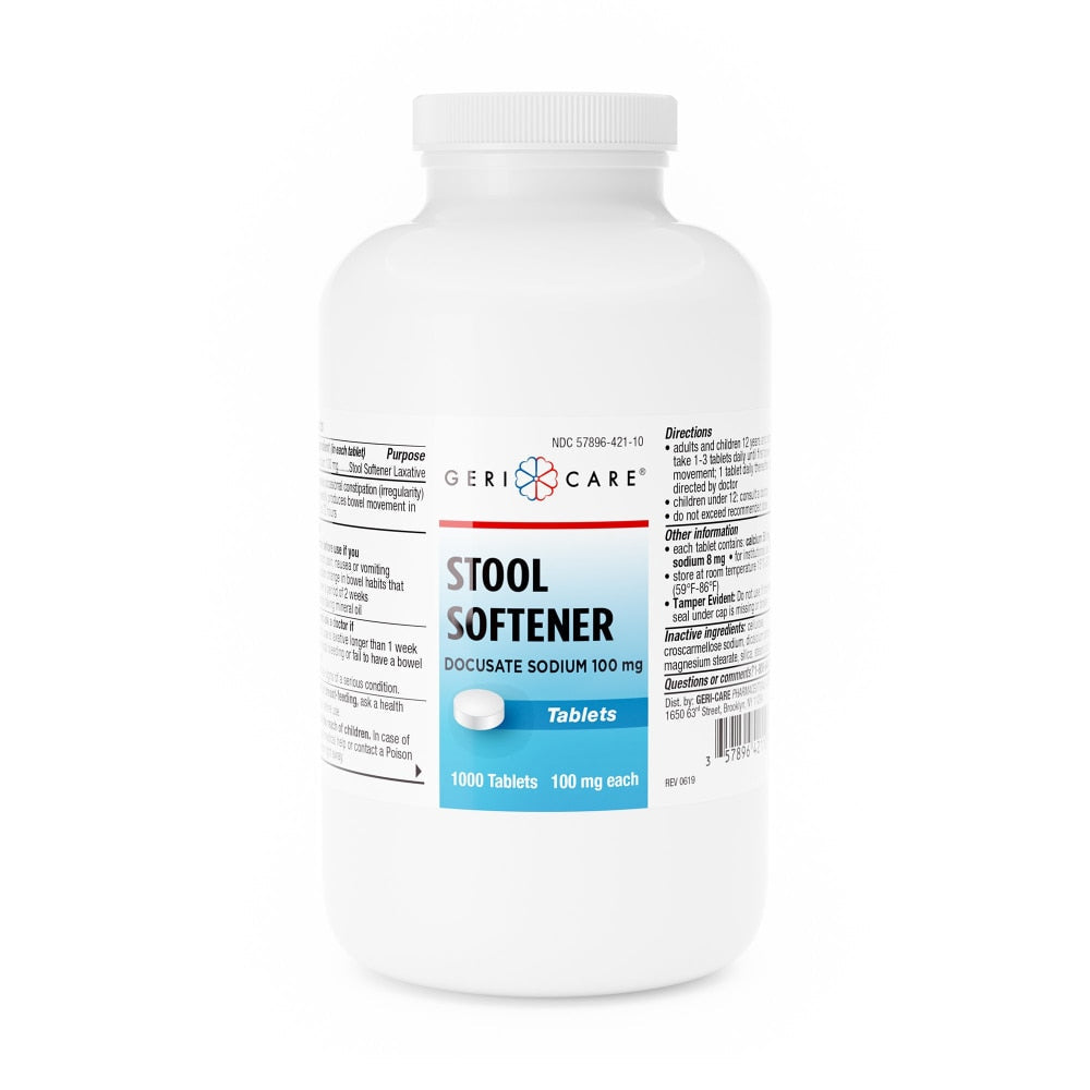 McKesson Geri-Care Tablet 100 Mg 421-10-GCP 1 Bottle, 1,000 Per Bottle Health & Beauty Pasteur Pharmacy