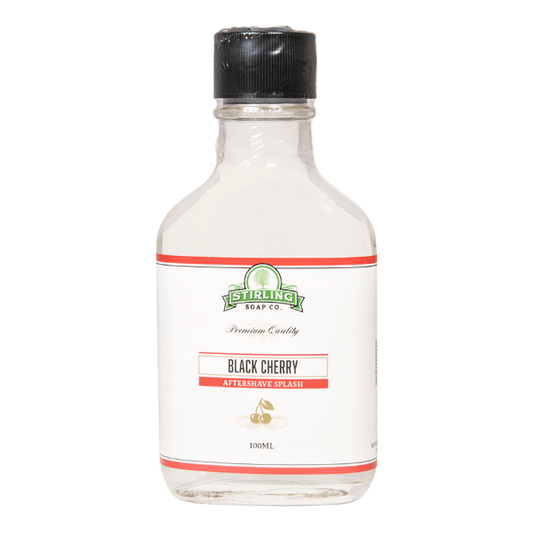 Stirling Soap Co. Black Cherry Shaving Collection Shaving Set Pasteur Pharmacy Aftershave Splash 100ml
