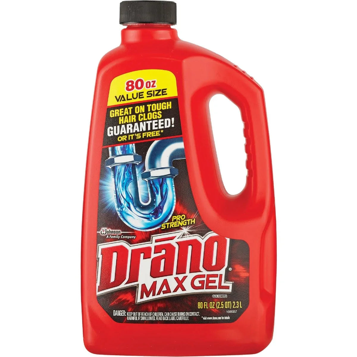 Drano Déboucheur, Gel Max, Format économique 2,36 L