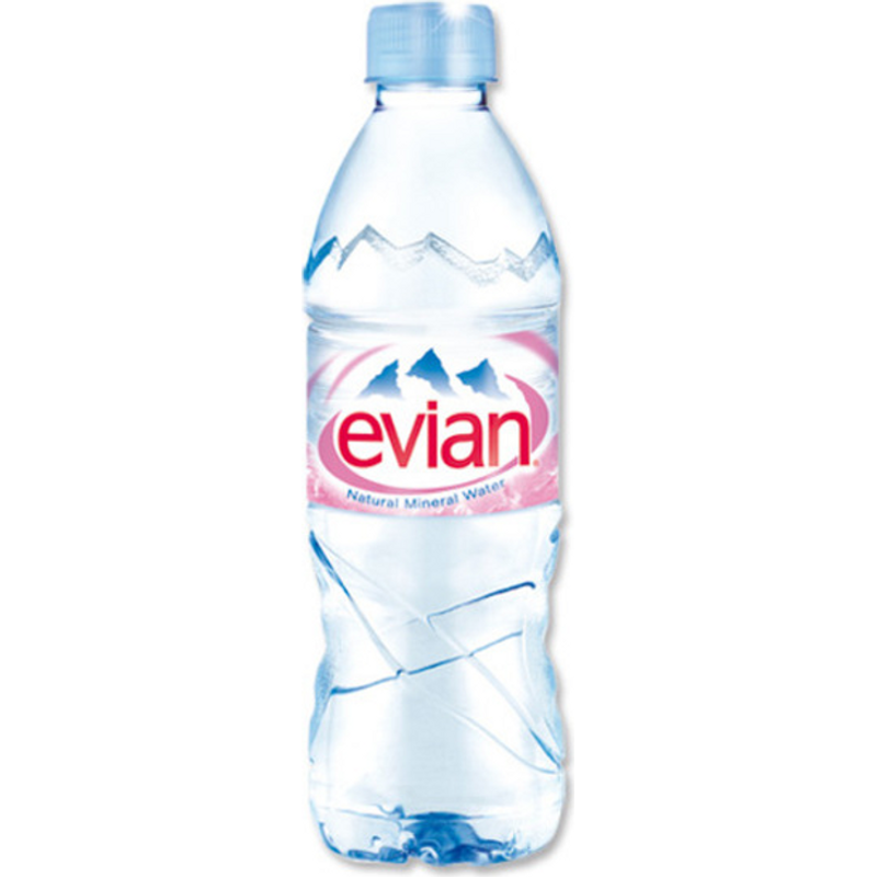 Evian Natural Spring Water - 33.8 Fl Oz Bottle