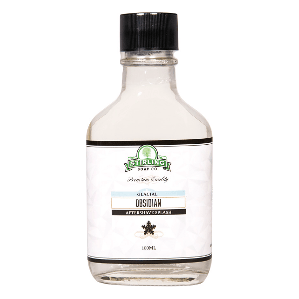 Stirling Soap Co. Glacial - Obsidian Shaving Collection Shaving Set Pasteur Pharmacy Aftershave Splash 3.4oz