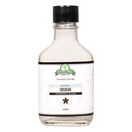 Stirling Soap Co. Glacial - Obsidian Shaving Collection Shaving Set Pasteur Pharmacy Aftershave Splash 3.4oz