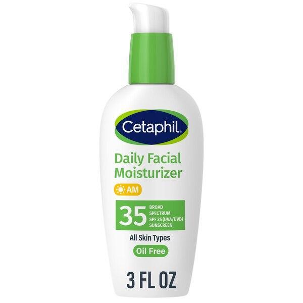 Cetaphil Facial Moisturizer, Daily, Oil-Free, Broad Spectrum SPF 35 3 Fl Oz Lotion & Moisturizer Pasteur Pharmacy