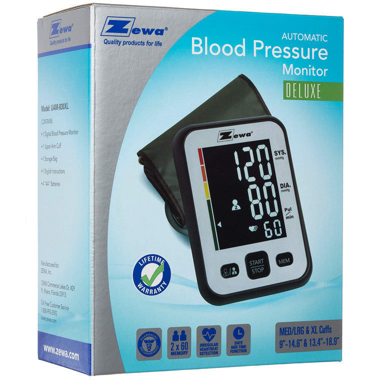 Zewa Deluxe Automatic Blood Pressure Monitor With Extra Large Cuff UAM-880XL Blood Pressure Monitors Pasteur Pharmacy