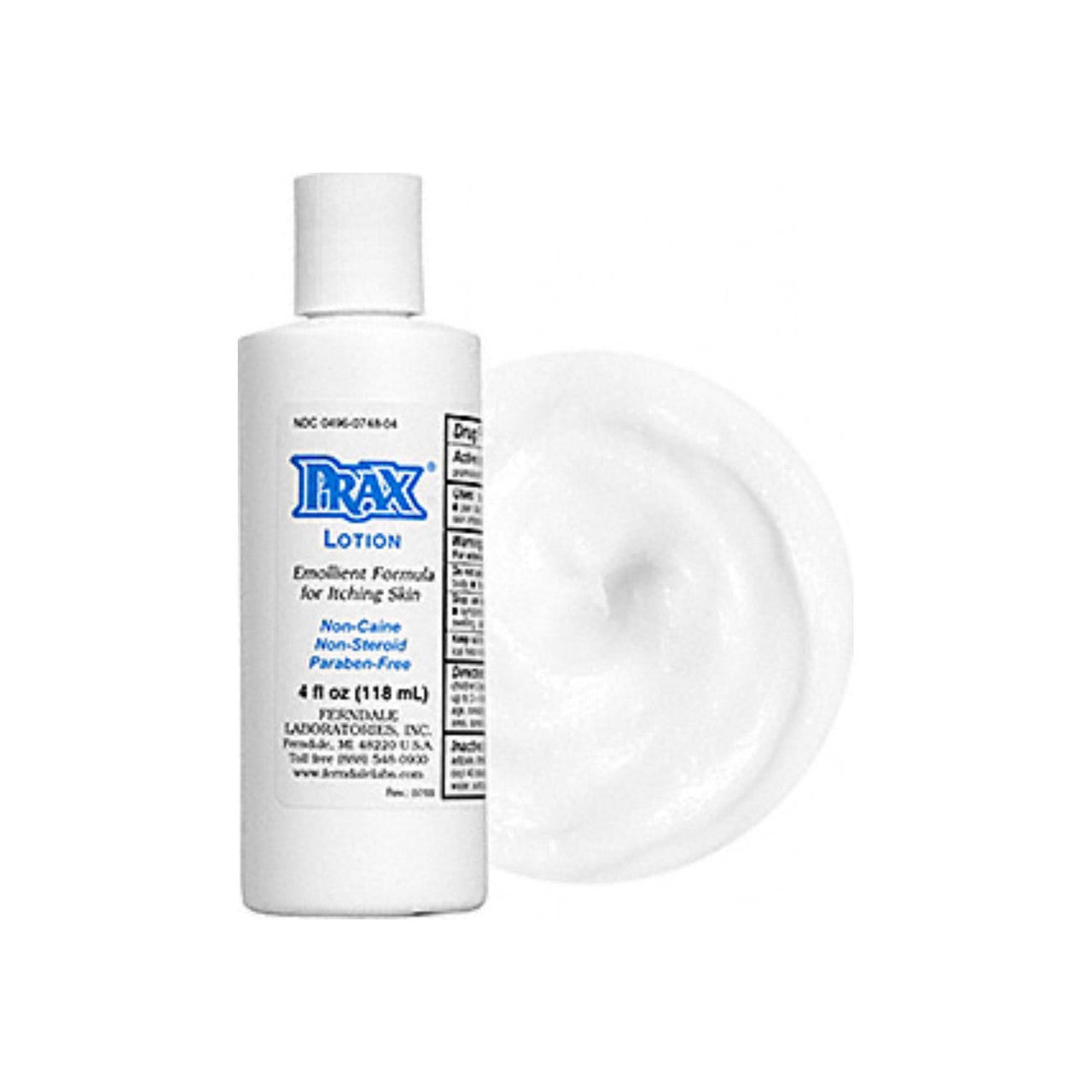 Prax® Itch Relief Lotion – Soothing Topical Analgesic (4 Oz) Lotion & Moisturizer Pasteur Pharmacy