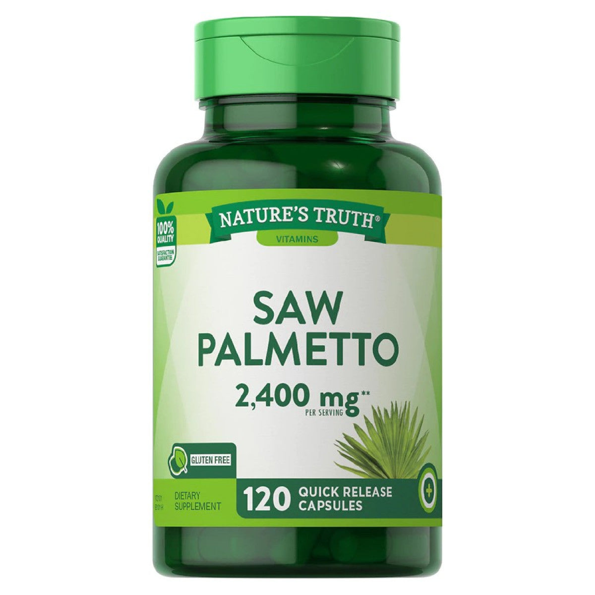 Nature's Trut 2400 Mg,Saw Pametto 120 Quick Release Capsules Vitamins & Supplements Pasteur Pharmacy